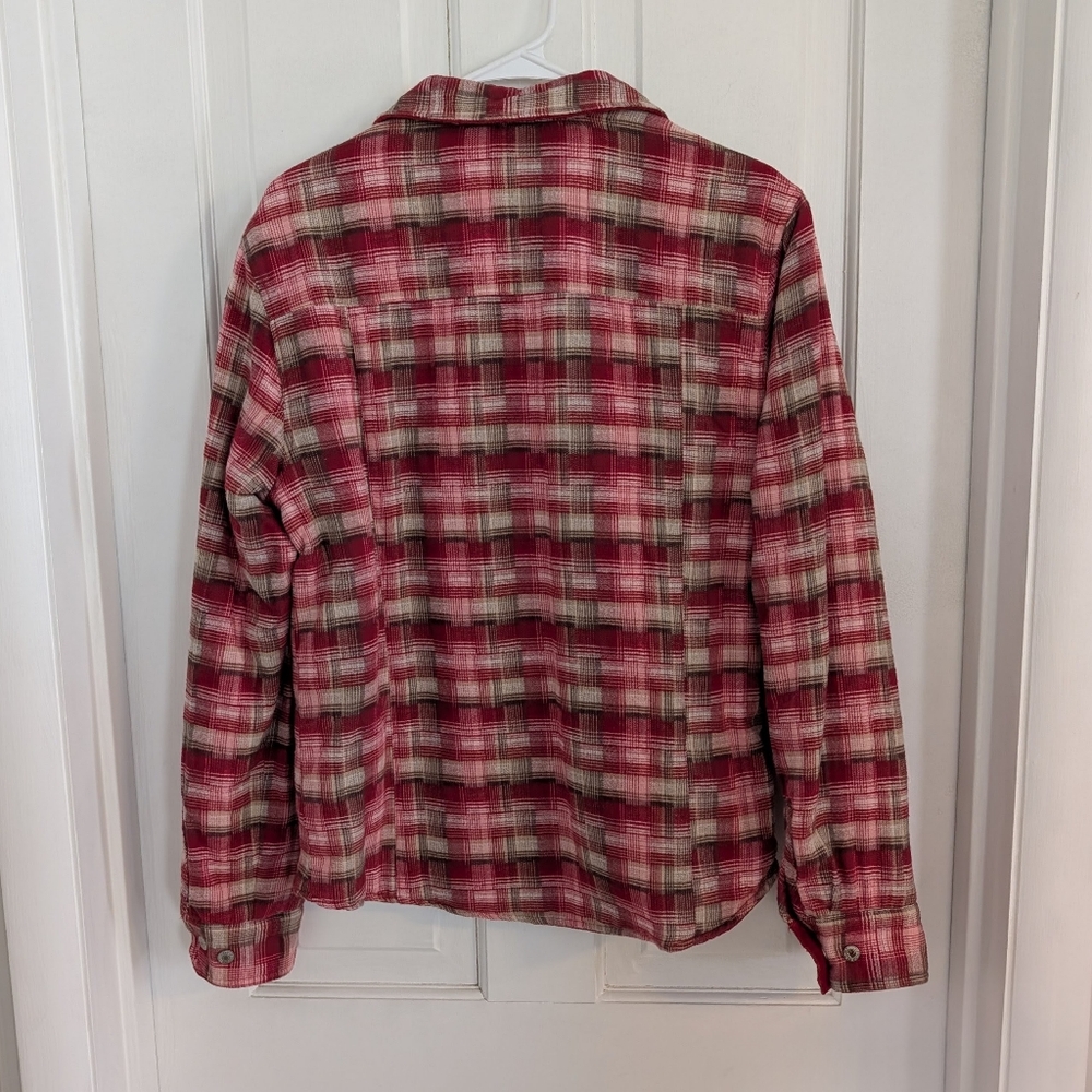 Guide Series Women's Reversible Chore Coat SMALL Plaid Quilted Barn Outdoor - Picture 4 of 8